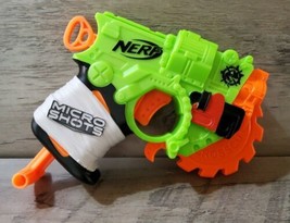 Nerf Micro Shots Series 1 Zombie Strike Crosscut Blaster Orange Green Working - $23.17