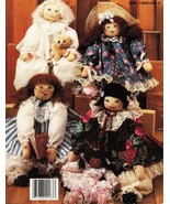 16 Darling Wood Block Babies Dolls Iron-On Face Transfer Sewing Patterns - €11,19 EUR