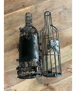 2 Large Wine Bottle Cork Cage Container Holder Decorative Storage Metal - €28,12 EUR