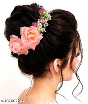 Indian Women artifical Flower hair Accessories For Women and girls weddi... - £24.42 GBP