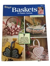 The Needlecraft Shop Baskets in Plastic Canvas Crafts 7 Designs Butterfly Heart - £4.82 GBP