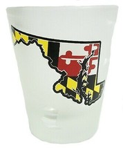 Maryland Flag Design Frosted Shot Glass - $11.99