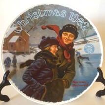 Knowles China Norman Rockwell Christmas Courtship Collector Plate 1982 Vintage - £12.74 GBP