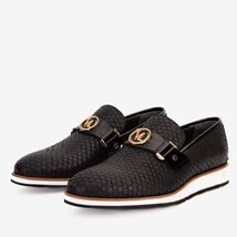 The Legacy Black Leather Men Casual Loafer Shoe image 2
