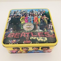 The Beatles Sargent Pepper Double Sided Jigsaw Puzzle 300 pc in Tin 12.5... - $14.00
