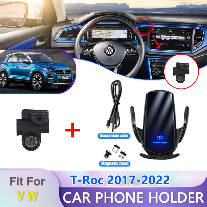 Car Mobile Phone Holder for Volkswagen VW T-Roc 2017 2018 2019 2020 2021 2022 - £14.98 GBP+