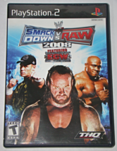 Playstation 2 - WWE SMACK DOWN VS. RAW 2008 Feat. ECW (Complete with Man... - $25.00