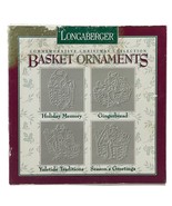 Longaberger Basket Ornaments Commemorate Christmas Collection 1996 Vintage - €10,95 EUR