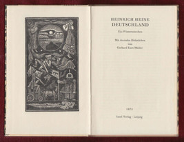 Deutschland Wintermärchen Heinrich Heine 1972 Satirical Epic Poem - £73.83 GBP