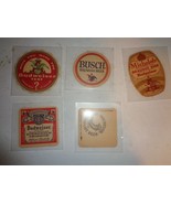 Lot of 5 Anheuser Busch Brewing C  Beer Coasters - €10,20 EUR
