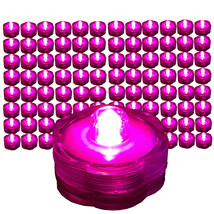 96 HOT PINK LED Submersible Waterproof Wedding Floral Decoration Tea Vas... - $109.99