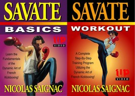 2 DVD Set Savate Basics &amp; Workout French Kickboxing DVD Champ Nicolas Sa... - £31.45 GBP