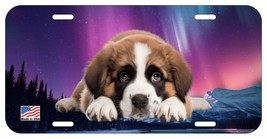 Saint Bernard Puppy Lying Dog Can Personalize Novelty Metal License Plate G - £7.15 GBP+