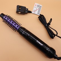 Conair Hot Air Curling Brush 1.5" Style Dry CD160PP3 Purple Dual Voltage - $14.96