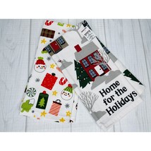 Snowman Kitchen Towels Home For The Holidays Christmas Set Of 2 - £7.38 GBP