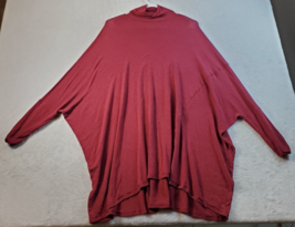 We The Free Blouse Top Womens Size Small Maroon Knit Long Sleeve Turtleneck - £18.76 GBP