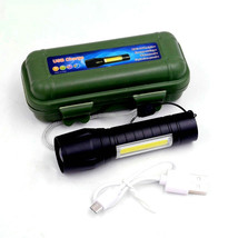 Mini USB Power Torch Multi-function Zoom Cob Flashlight Outdoor Camping ... - £18.63 GBP+