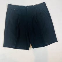 Ocean Pacific Mens Chino Shorts Size 40 Black Pleated Front - $18.99