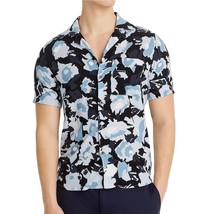 Hugo Boss Men&#39;s Short Sleeve Ellino Floral Camp Shirt Straight Fit Paste... - £54.35 GBP