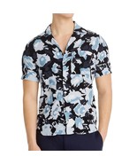 Hugo Boss Men&#39;s Short Sleeve Ellino Floral Camp Shirt Straight Fit Paste... - £54.04 GBP