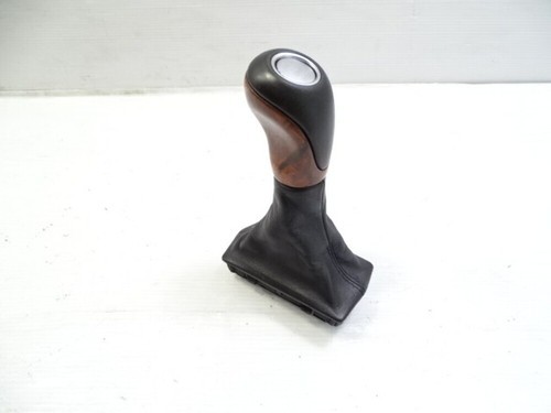 03 Mercedes R230 SL500 gear shift knob, black w/wood 2302671710 - $84.14
