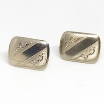 Vintage Mens Goldtone Mid Century Design Cufflink Set - £11.09 GBP