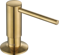 Soap Dispenser Brushed Gold For Kitchen Sink With Soap Bottle Countertop... - $50.88