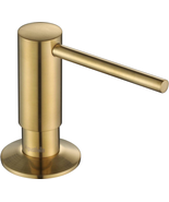 Soap Dispenser Brushed Gold For Kitchen Sink With Soap Bottle Countertop... - £39.91 GBP