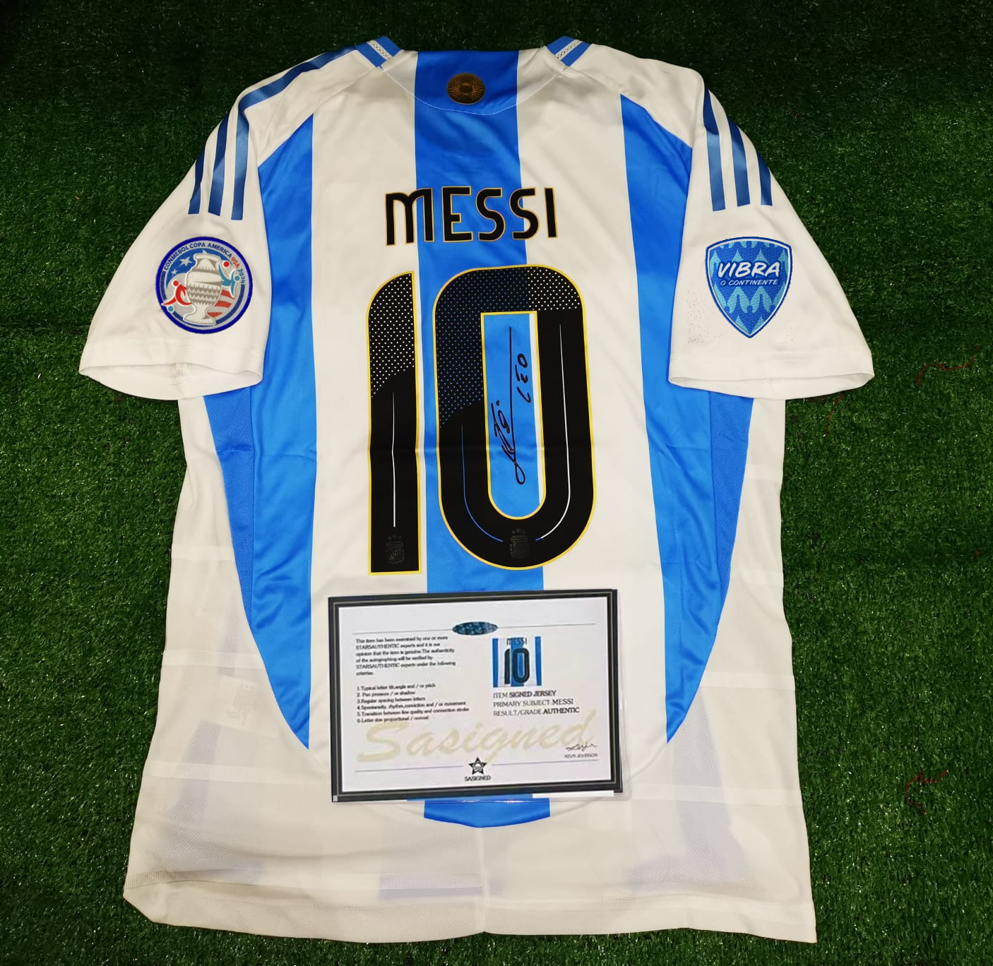 Argentina Copa America Messi 2024 SIGNED Shirt/Jersey + COA (LIONEL MESSI) 24/25