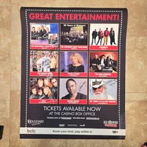 Canada Casino signed poster - 2009 Allstar Acts - over 20 artists, Origi... - $70.00