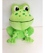 Walmart Frog Plush Stuffed Animal Doll Spots Smiling Sitting 9&quot; - £10.31 GBP