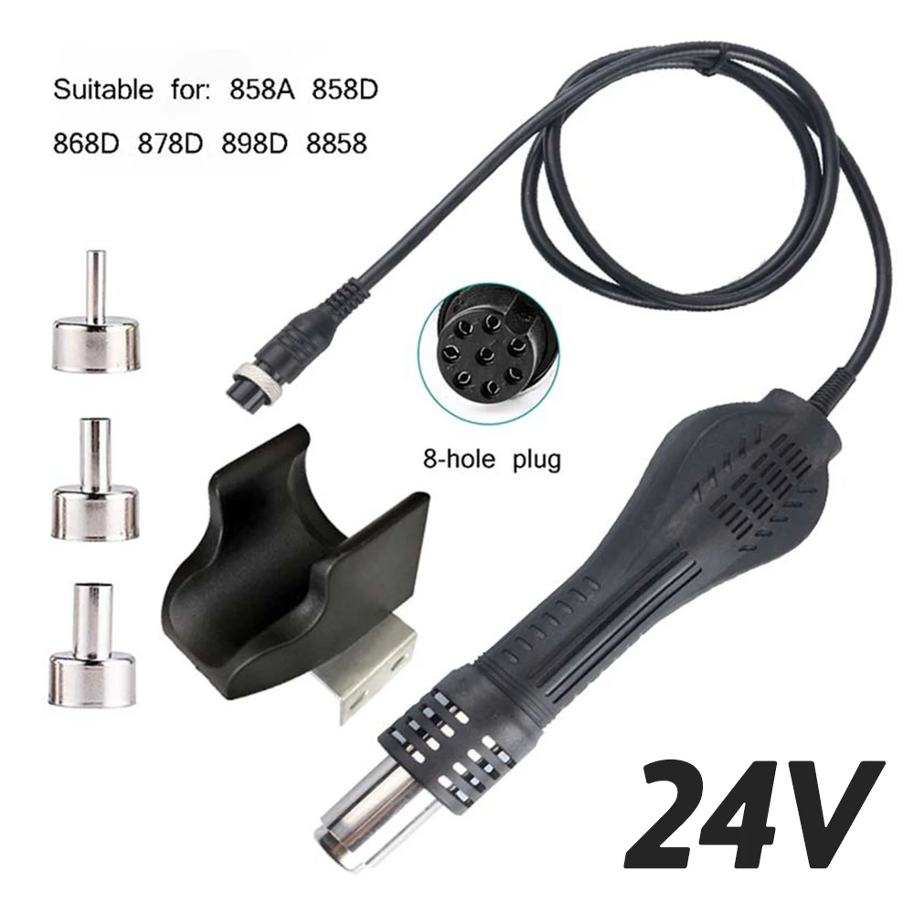 8 hole hot air gun handle for 858 8858d 878a 878d 878d rework welding gun special thumb200