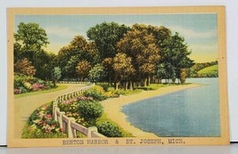 MI Benton Harbor &amp; St Joseph Michigan Scenic View Greetings Postcard J16 - £5.60 GBP