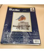 Bucilla Mad Blue Bird Counted Cross Stitch Kit 42733 Sealed NOS 2000 - $19.79
