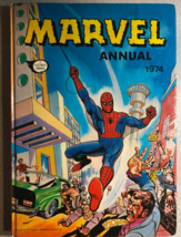 MARVEL ANNUAL (1974) Marvel Comics Fleetway UK hardcover VG+  - £78.44 GBP