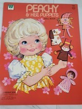 Whitman Peachy &amp; Her Puppets Doll Book  1974  Uncut - $19.39