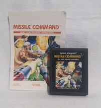 Vintage Atari 2600 Missile Command Game with Original Manual - Used - Good - £7.17 GBP