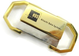 Hitachi Data Systems Double Clip Keychain Key Ring Chain Fob Hangtag Vin... - £19.71 GBP