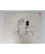 Vtg American National Red Cross Basic First Aid Drawing 2 Side Ephemera ... - $29.99