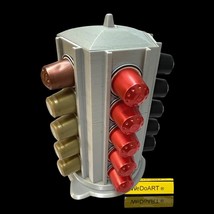 Nespresso Coffee Capsule Dispenser Silver metal 3d print makineta shape - $103.39