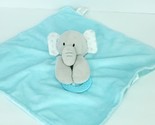 Forever Plush Lovey Elephant Blue Grey Baby Security Blanket Teether 13&quot;... - $21.77