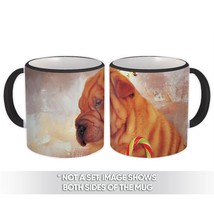 Sharpei King Crown : Gift Mug Dog Party Candy Cane Pet Funny Cute - £12.49 GBP