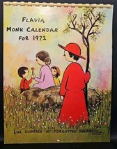 Rare Flavia Monk Calendar for 1972 Featuring Paintings by Artist Flavia ... - $494.99