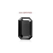 Loose Black Diamond GIA Certified Emerald Shape AAA Quality Available From 7x5MM - £569.78 GBP