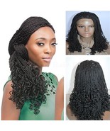 Salon 18 Inch Micro Twist Straight Crochet Hair Curly Ends Wig For Black... - $120.70 CAD