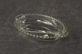 Vintage Crystal Imperial Glass CANDLEWICK Pattern Divided Oval RELISH Dish 8.25&quot; - £9.70 GBP