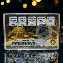 Highland Mint Pittsburgh Penguins 39mm Minted Medallion Coin Limited Edi... - $34.55 CAD