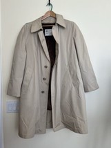 Vintage London Fog Maincoats Trench Coat Mens 44R  Tan Removable Faux Fu... - £30.61 GBP