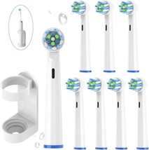 8Pcs Replacement Heads Compatible With Oral B Braun Toothbrush EB50 Cross Action - £11.40 GBP