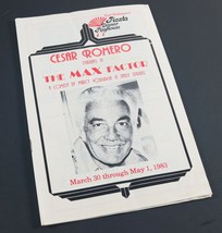Vintage Fiesta Dinner Playhouse Cesar Romero The Max Factor Playbill - £7.18 GBP